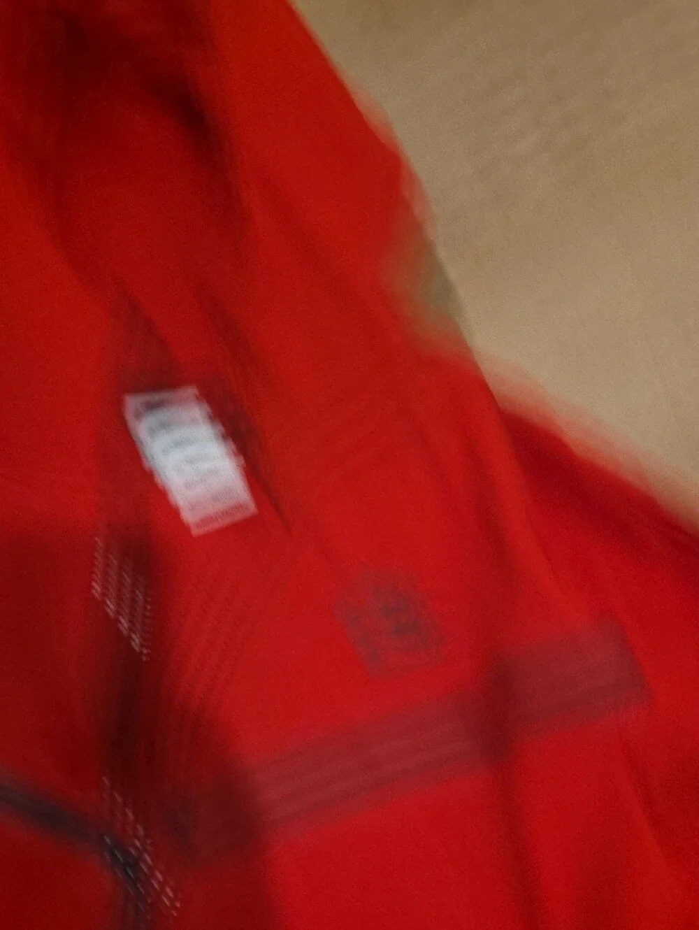 Nike Men’s Red Hooded Performance Zip Jacket with Black Trim